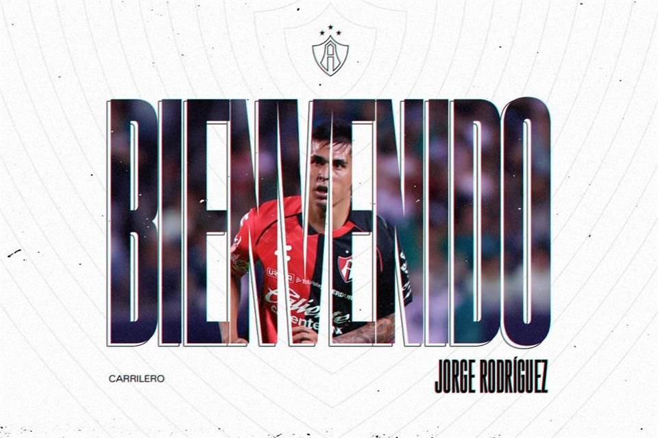 Atlas le da la bienvenida a Jorge Rodríguez.