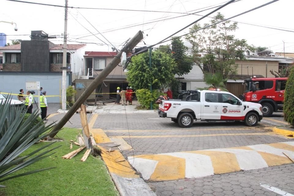 El vehículo tuvo una presunta falla en los frenos.