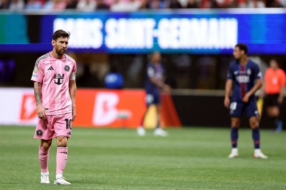 Lionel Messi poco pudo hacer en la goleada que recibió el Inter Miami.