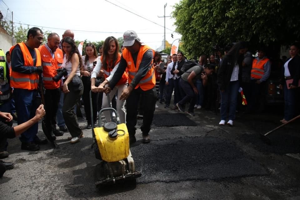 Arranque del programa de bacheo en Guadalajara.