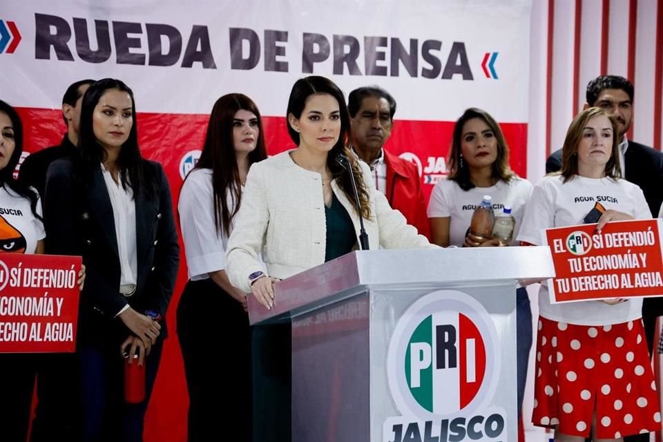 La presidenta del PRI Jalisco, Laura Haro.