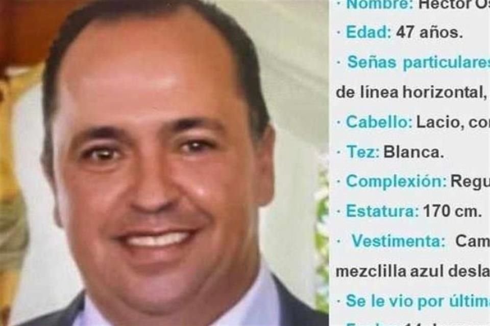 Héctor Osvaldo García González desapareció en marzo de 2023.