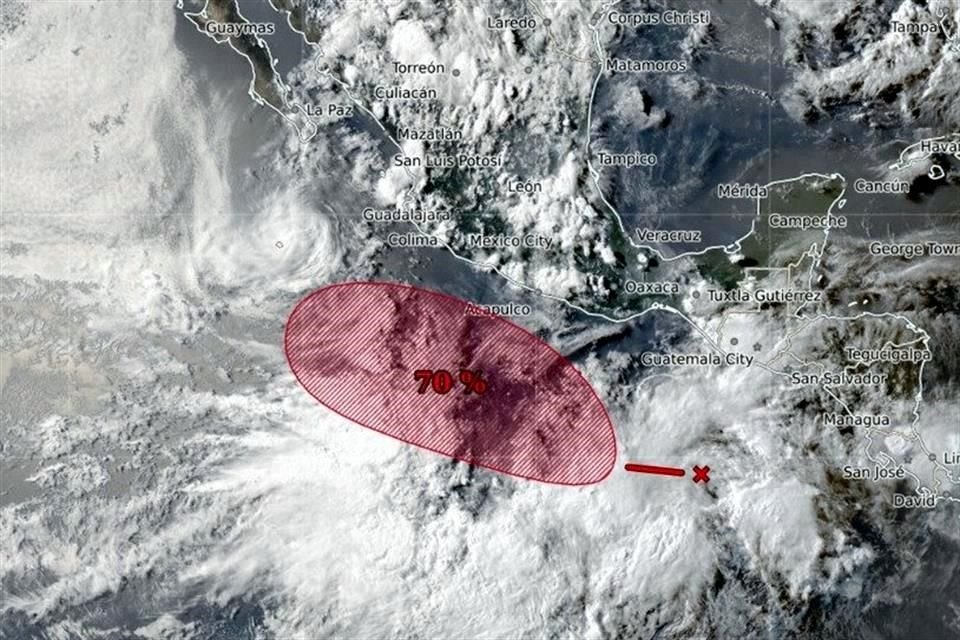 'Gil' cuenta con posibilidad del 70% de desarrollo ciclónico en los próximos 7 días, informaron el Centro Nacional de Huracanes de EU y la Comisión Nacional del Agua (Conagua).