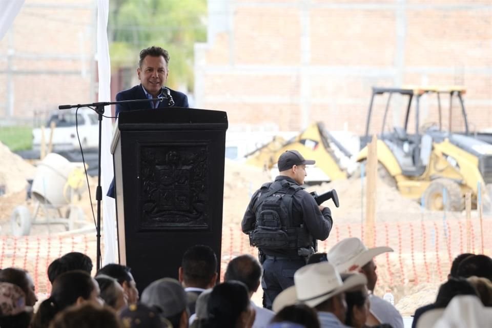 Arranca construcción de base de Policía Estatal en el Municipio de Villa Hidalgo; albergará a 100 gendarmes y estará terminada en 2026.