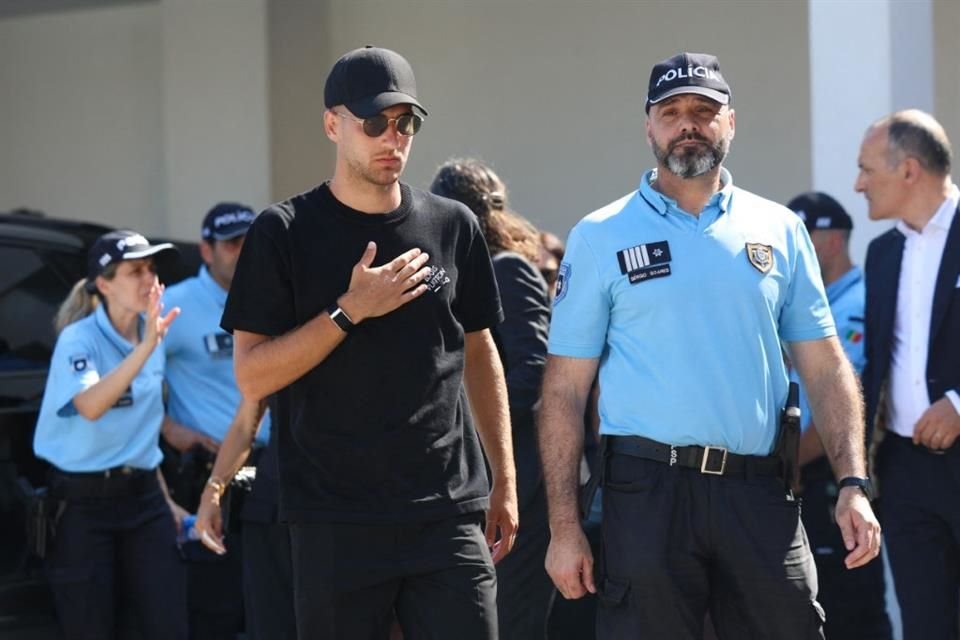 Diogo Dalot asistió a la despedida.