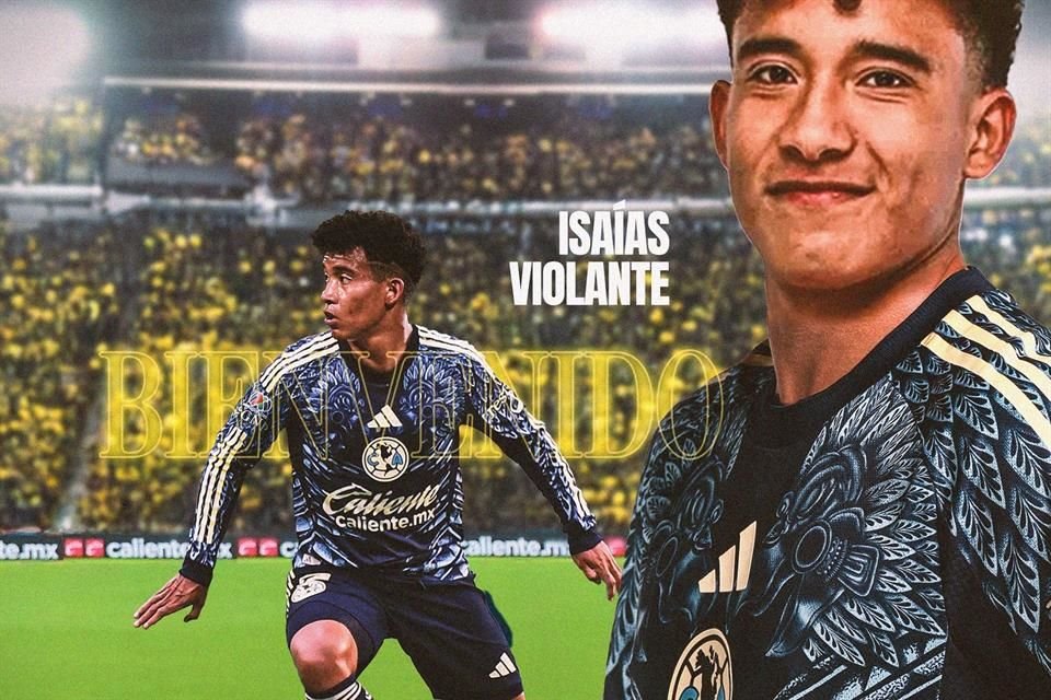 El América hizo oficial su tercer refuerzo: el extremo izquierdo Isaías Violante, quien recientemente salió campeón con Toluca.