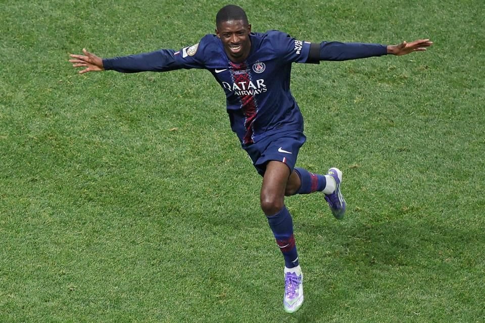Dembelé marcó el segundo tanto.