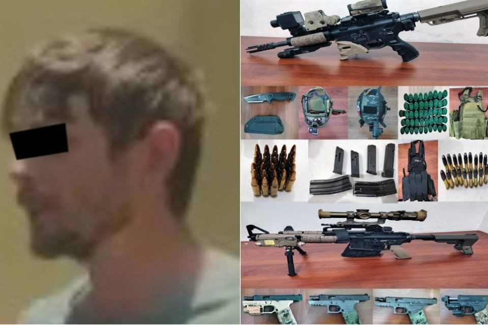 Un estadounidense, quien portaba credencial de CIA, fue detenido  Atlacomulco, Edomex, con armas de armas de uso exclusivo del Ejército.