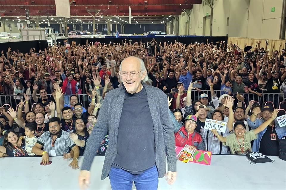Christopher Lloyd estuvo hoy en Cintermex para tomar parte en la Conve-Animex 2025.