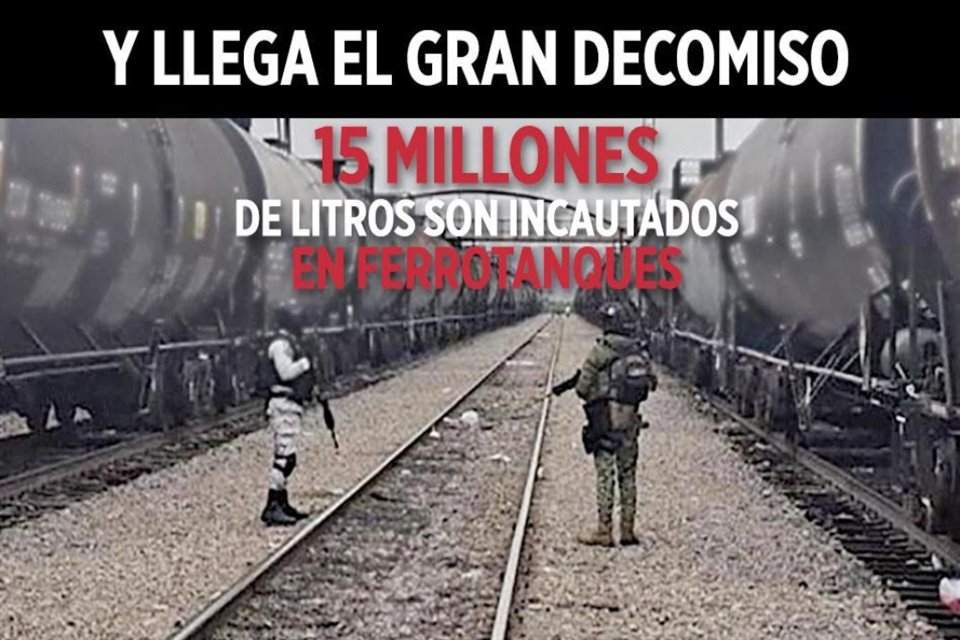 Ayer se informó del decomiso de 129 ferrotanques y más de 15 millones de litros de combustible ilegal en Ramos Arizpe y Saltillo, Coahuila.