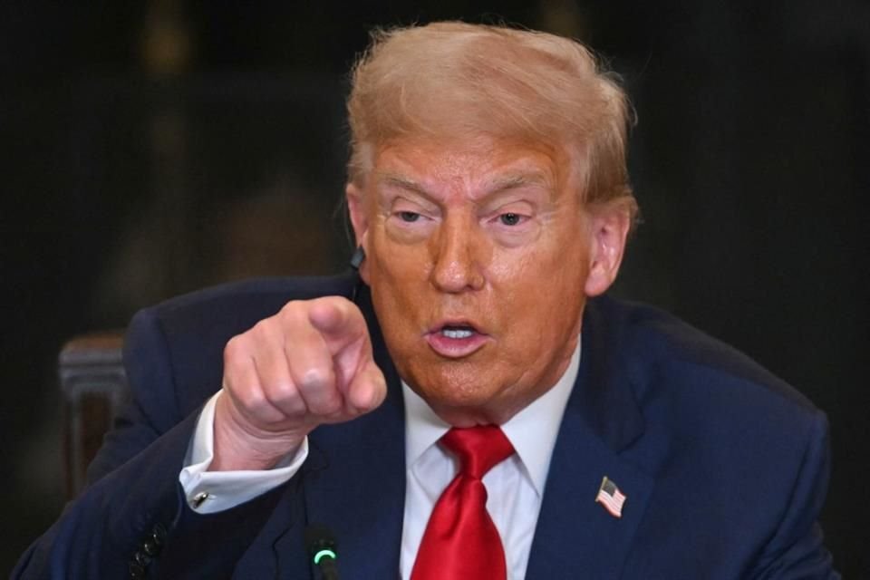 El Presidente Donald Trump durante una reunión en Washington DC, el 9 de julio del 2025.