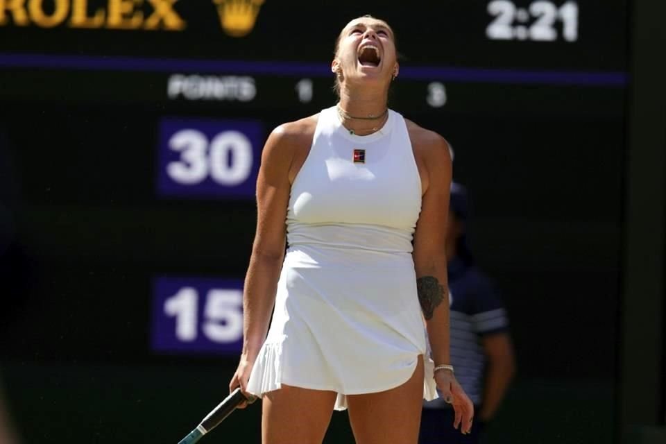 Aryna Sabalenka no logró llegar de nuevo a la Final de Wimbledon.