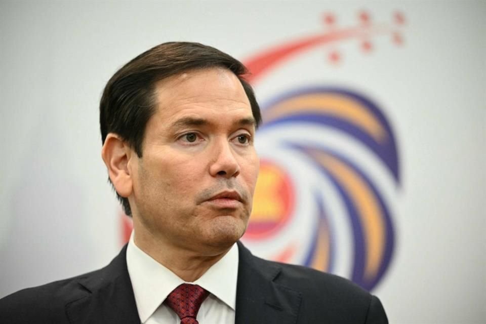 El Secretario de Estado, Marco Rubio, durante una reunión con medios en Kuala Lumpur, el 10 de julio del 2025.