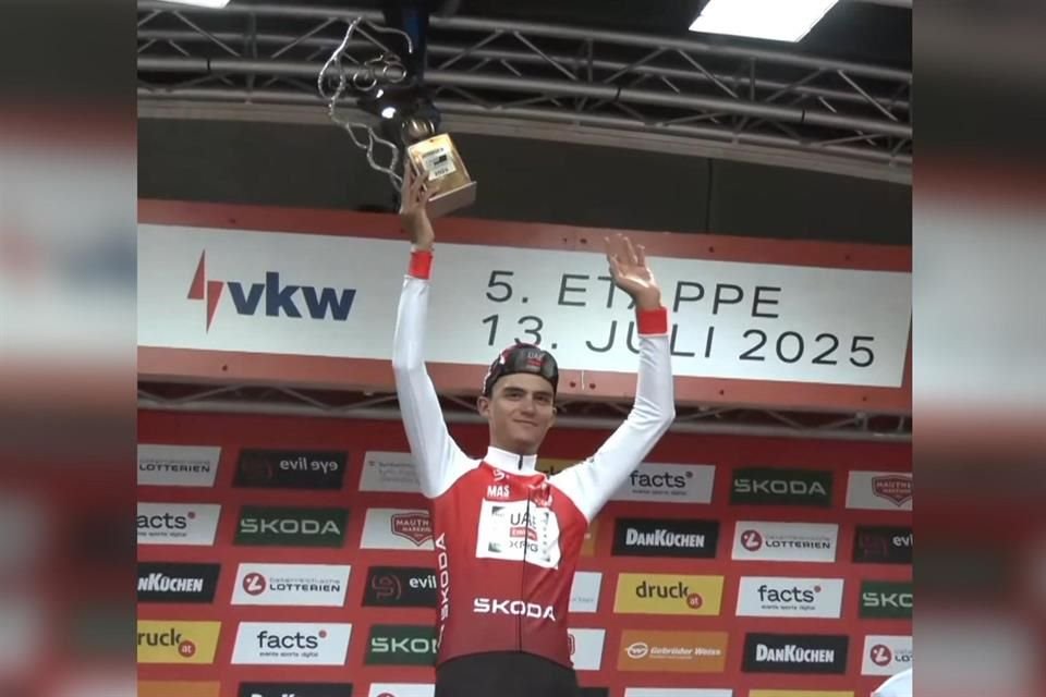 El mexicano Isaac del Toro confirmó su gran momento en el ciclismo mundial al conquistar el Tour de Austria con ventaja de 29 segundos.