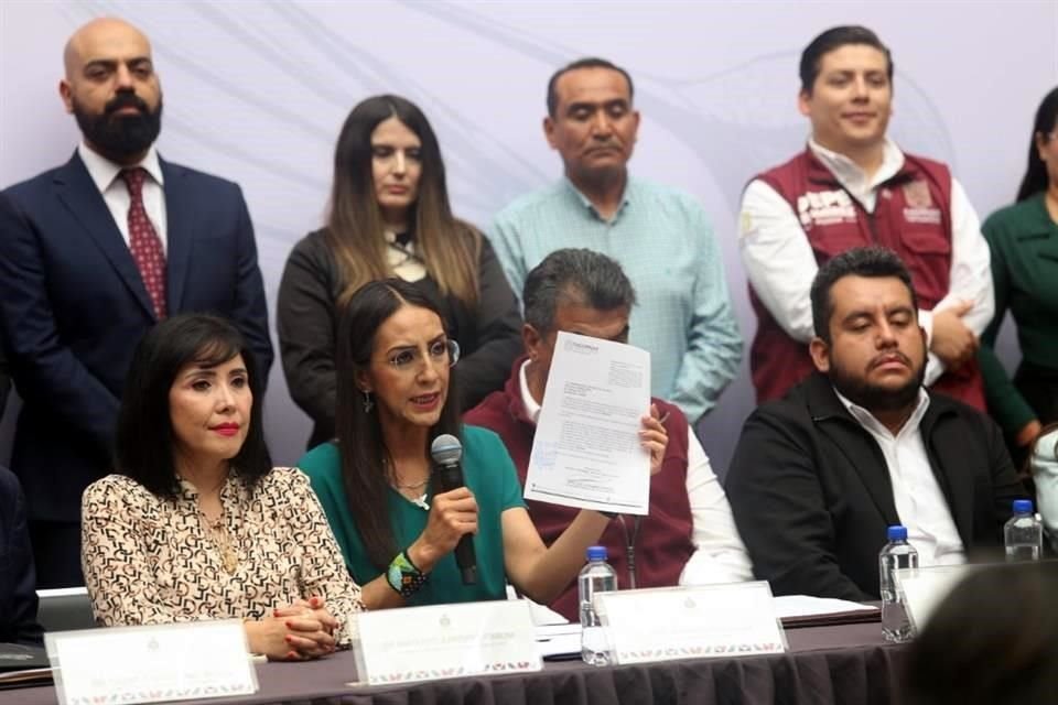 El anuncio de la iniciativa lo realizó la Alcaldesa, Laura Imelda Pérez Segura, en conjunto con las y los diputados locales de la bancada de Morena.