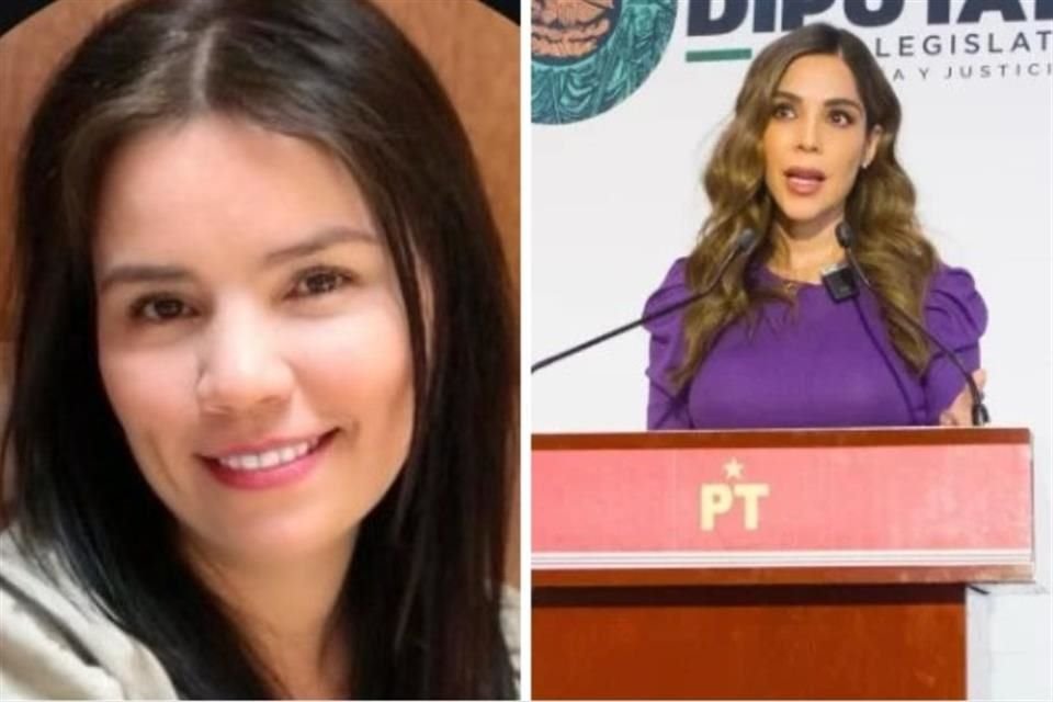 Karla Estrella (izquierda) fue sancionada por el TEPJF a disculparse con la diputada del PT, Diana Barreras (derecha), por violencia política en razón de género.