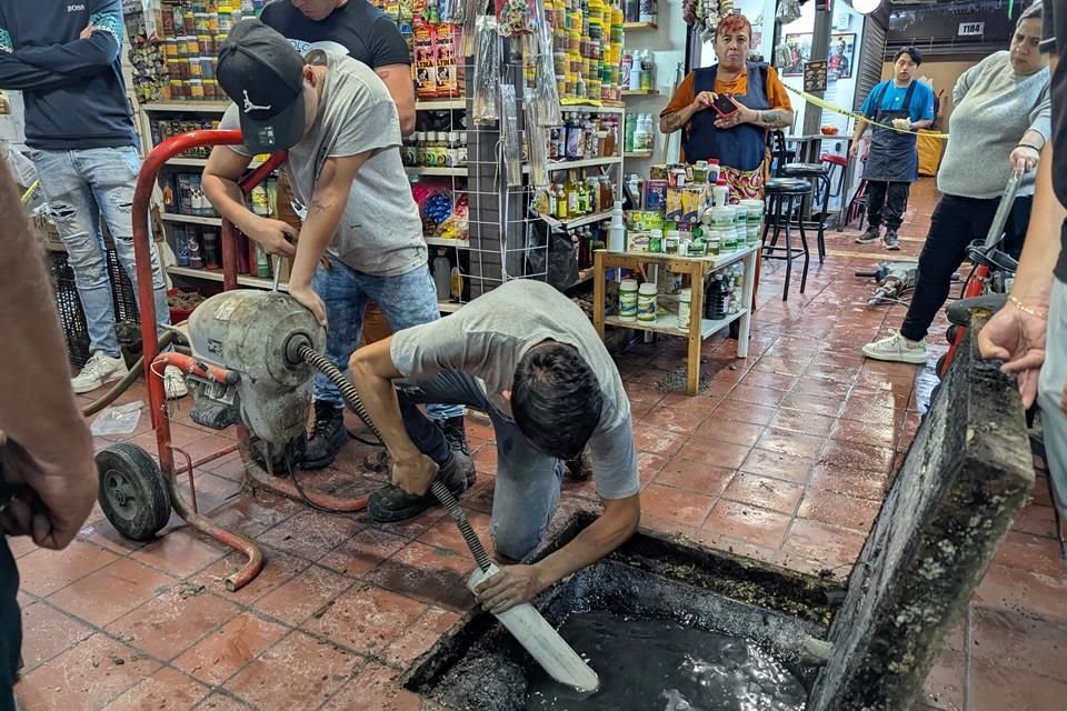 La zona que resultó afectada es parte de la planta baja que da al patio interior.
