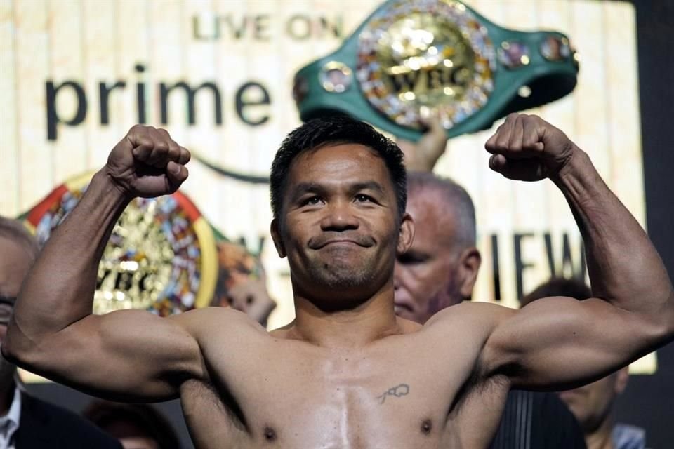 Manny Pacquiao vuelve a pelear después de cuatro años y reta a Mario Barrios en Las Vegas.