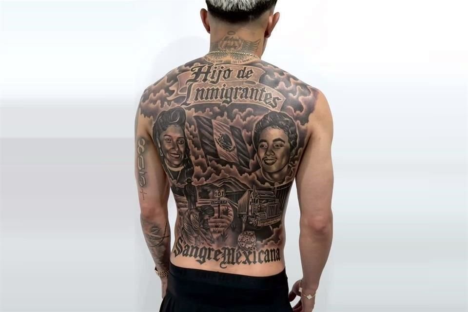El tatuaje de Julián Araujo.