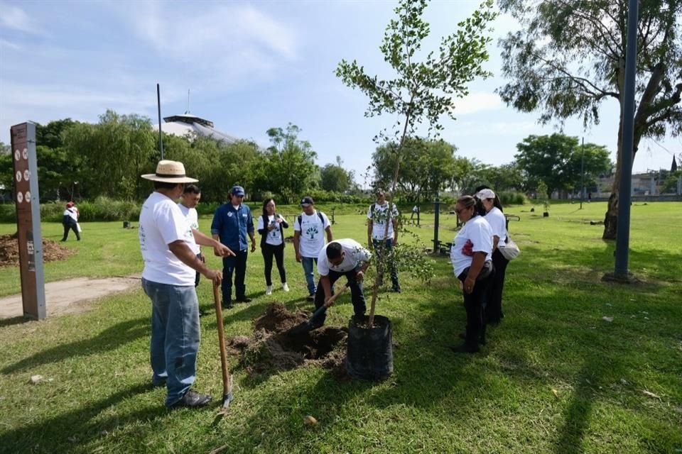Además de la reforestación, se llevaron a cabo dinámicas de educación ambiental para niñas y niños.