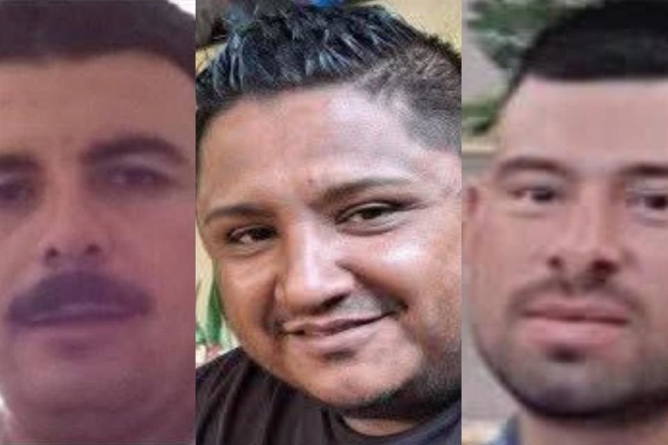Se trata de Francisco García Castro, de 43 años, Salvador Alejandro Franco Reyes, de 35, y Luis Alberto López Rodríguez, de 31.