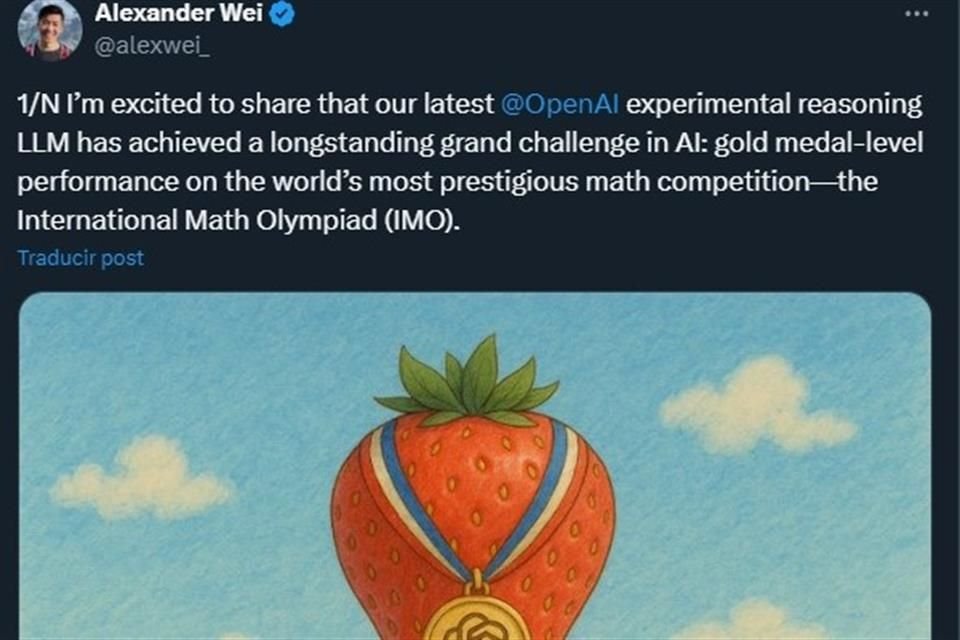 Así fue la publicación de Wei en X.