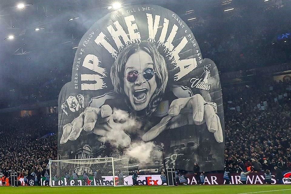 Un tifo de Ozzy se vio en enero pasado durante el juego de Champions ante el Celtic.