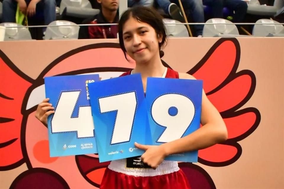 La medalla de oro número 479 de Jalisco, para romper la marca del año pasado, fue ganada por la boxeadora Valeria Murguía Rodríguez.