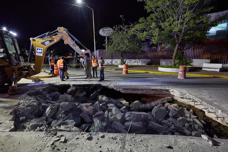 'Se estima que el servicio quede restablecido durante la noche del sábado 26 de julio', indicó el Siapa.