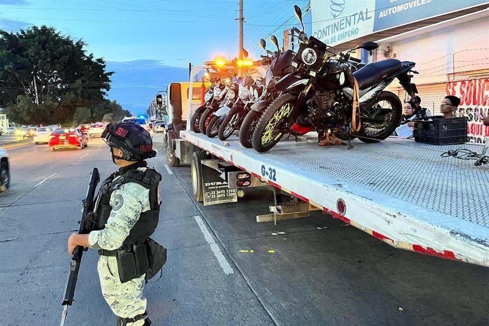 21 motocicletas fueron aseguradas en el operativo Beta.