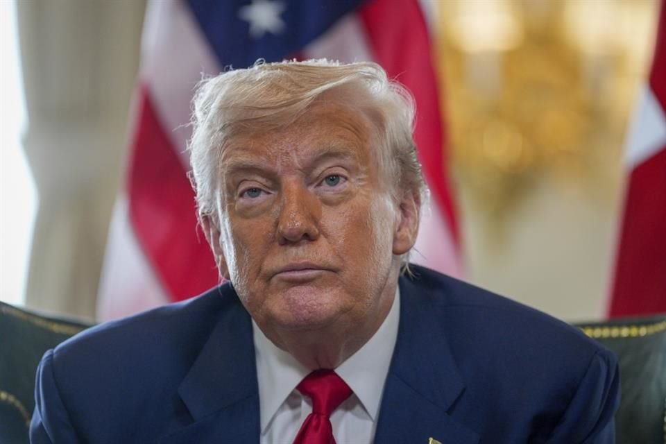 El Presidente Donald Trump durante una reunión con el Primer Ministro Keir Starmer el 28 de julio del 2025.