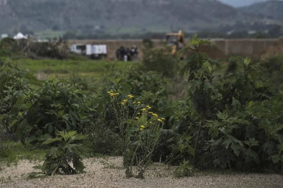 El rancho Nextipac donde la fiscalía dice que ha encontrado cuerpos enterrados durante excavaciones de construcción, en el municipio de Zapopan, en Jalisco.