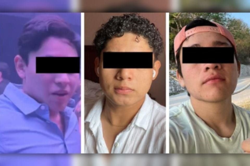 Yeshua 'N', Jorge 'N' y Ángel N' son los presuntos agresores de Susan Saravia, jóven de 22 años que sufrió una violación grupal tras una fiesta en el Estado de Campeche.