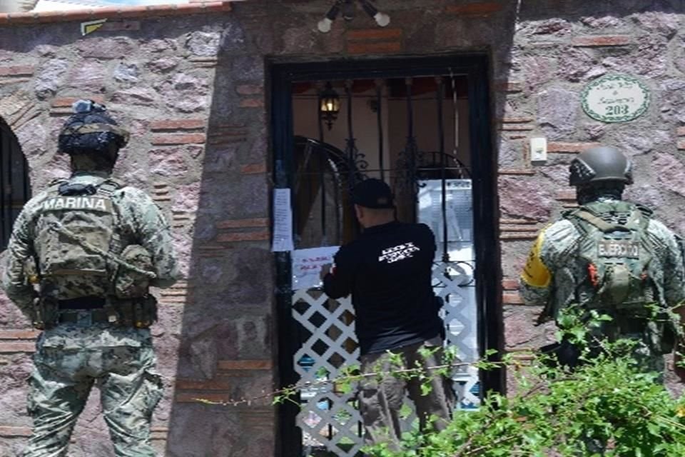 Domicilio en donde incautaron armas.