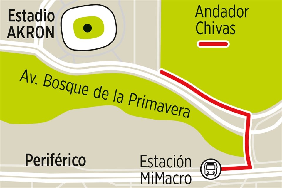 El tramo proyectado tiene una distancia aproximada de 900 metros.