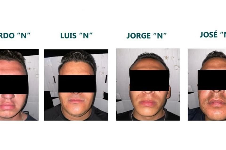 Los policías Jorge Isaac 'R', Ricardo Ossiel 'T', José Guadalupe 'O' y Luis 'H' estarán dos años en prisión preventiva.