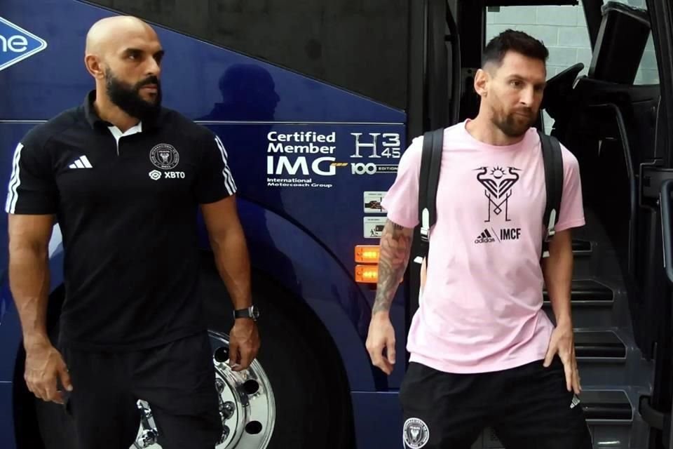 Yassine Cheuko, guardaespaldas de Lionel Messi, fue vetado por la Leagues Cup para el resto de la competencia.