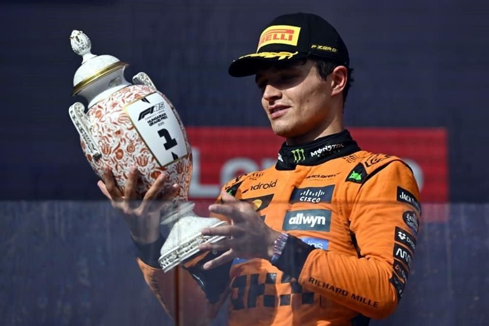 Lando Norris hizo énfasis en lo duro que fue llevarse el GP de Hungría con un solo cambio de gomas y aguantar a Oscar Piastri.