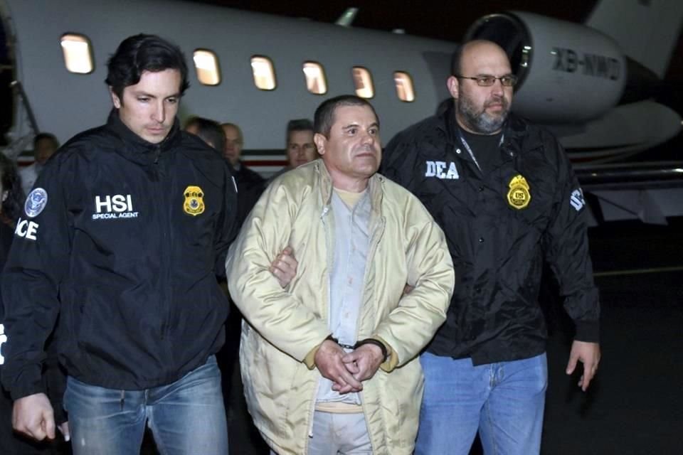 Imagen de la extradición de Joaquín 'El Chapo' Guzmán en 2017.
