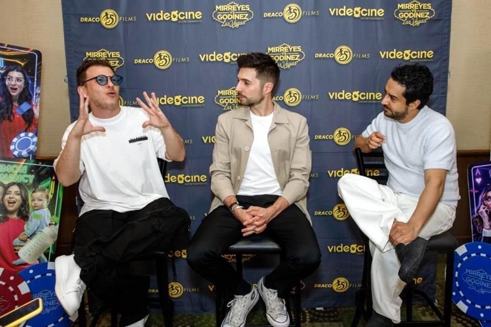 Alejandro de Marino, Roberto Aguirre y Daniel Tovar, parte del elenco de 'Mirreyes vs. Godínez'.