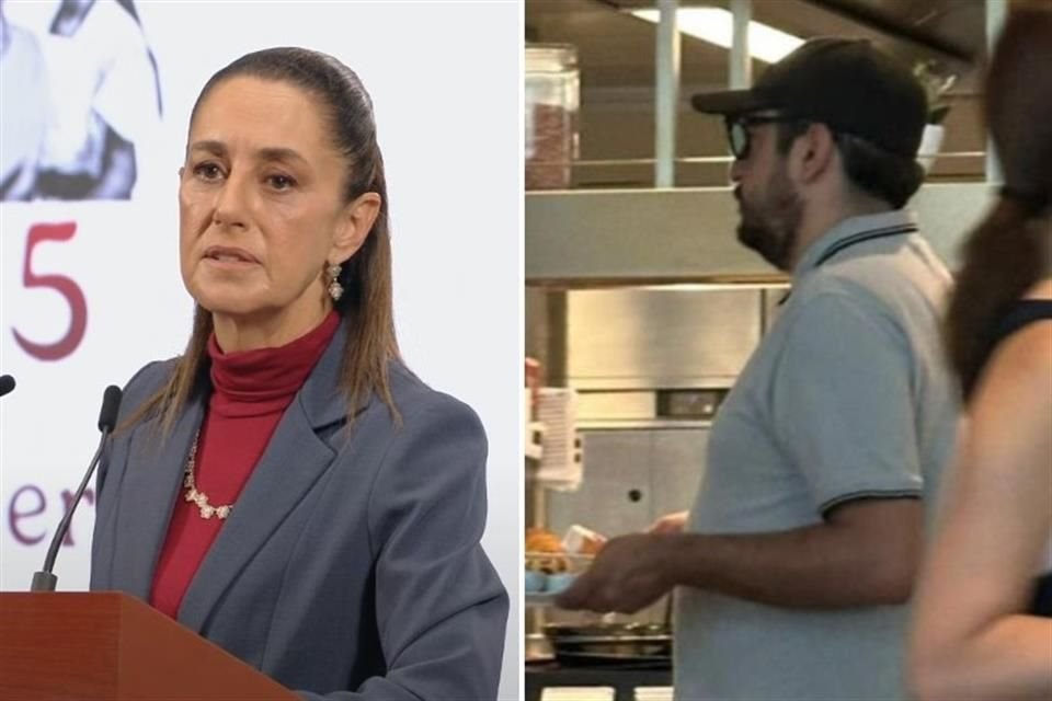 La Presidenta Claudia Sheinbaum y Andrés Manuel López Beltrán.
