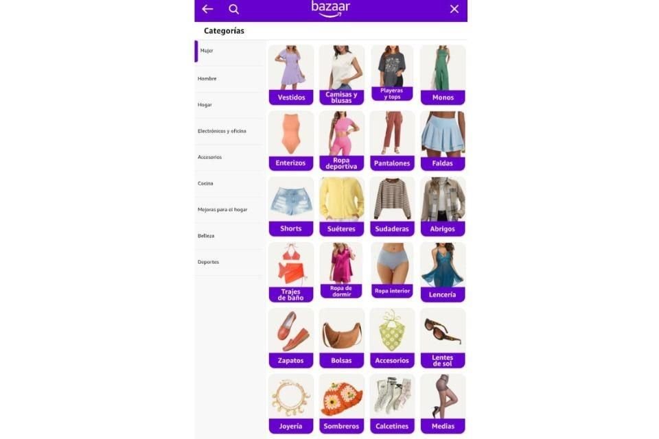 En la categoría de Mujeres, en Bazaar, se pueden encontrar varias piezas, en tanto que los precios son competitivos.