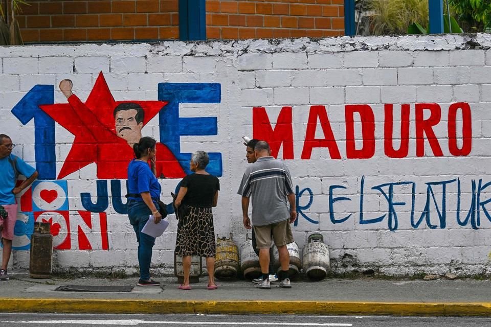 Un mural de Nicolás Maduro el 19 de agosto del 2025.