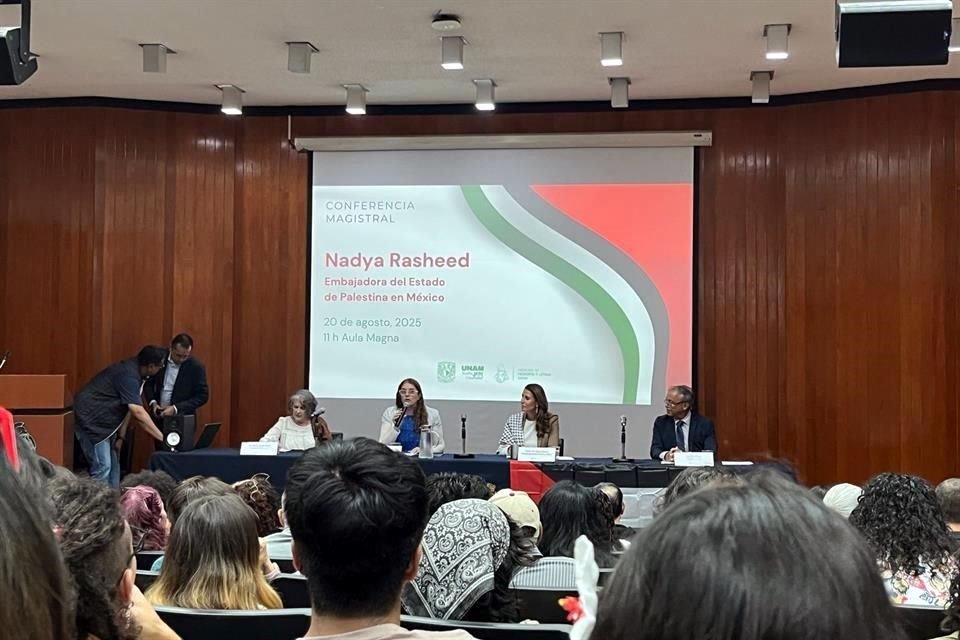 La Embajadora de Palestina en México, Nadya Rasheed, consideró ineficaz el actuar de la ONU ante la guerra de Israel en Gaza.