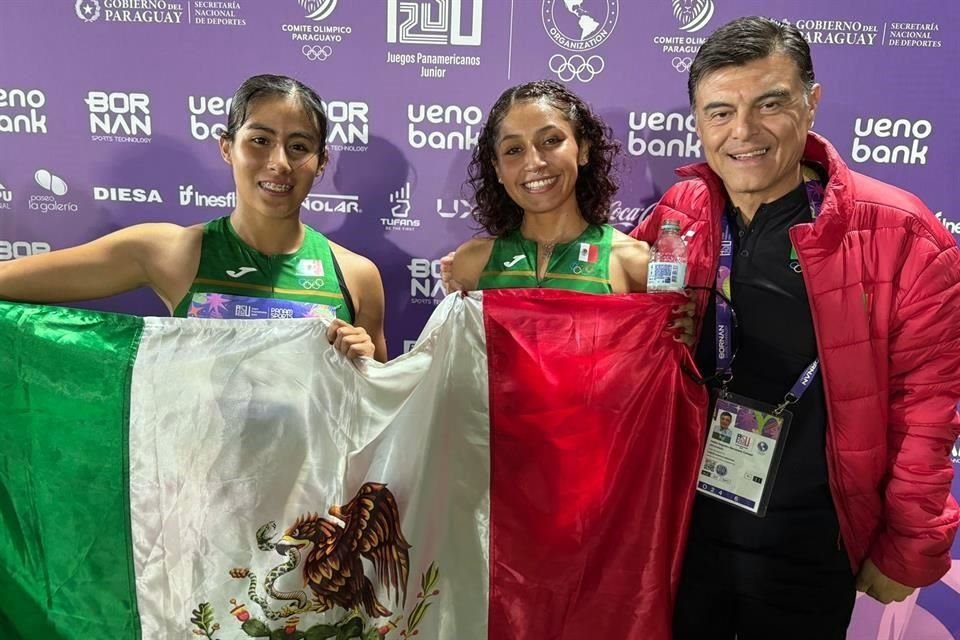 Dafne Juárez y Sabrina Salcedo hicieron el 1-2 en la prueba de los 1500 metros.