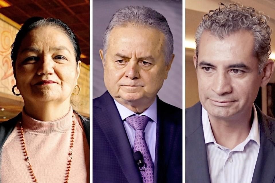 Dulce María Sauri, Pedro Joaquín Coldwell y Enrique Ochoa Reza, expresidentes nacionales del CEN  del PRI.
