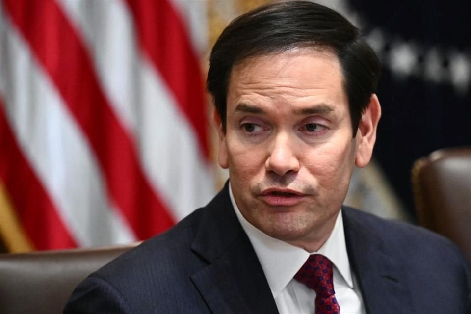 El Secretario de Estado, Marco Rubio, durante una reunión de gabinete en la Casa Blanca, el 26 de agosto del 2025.