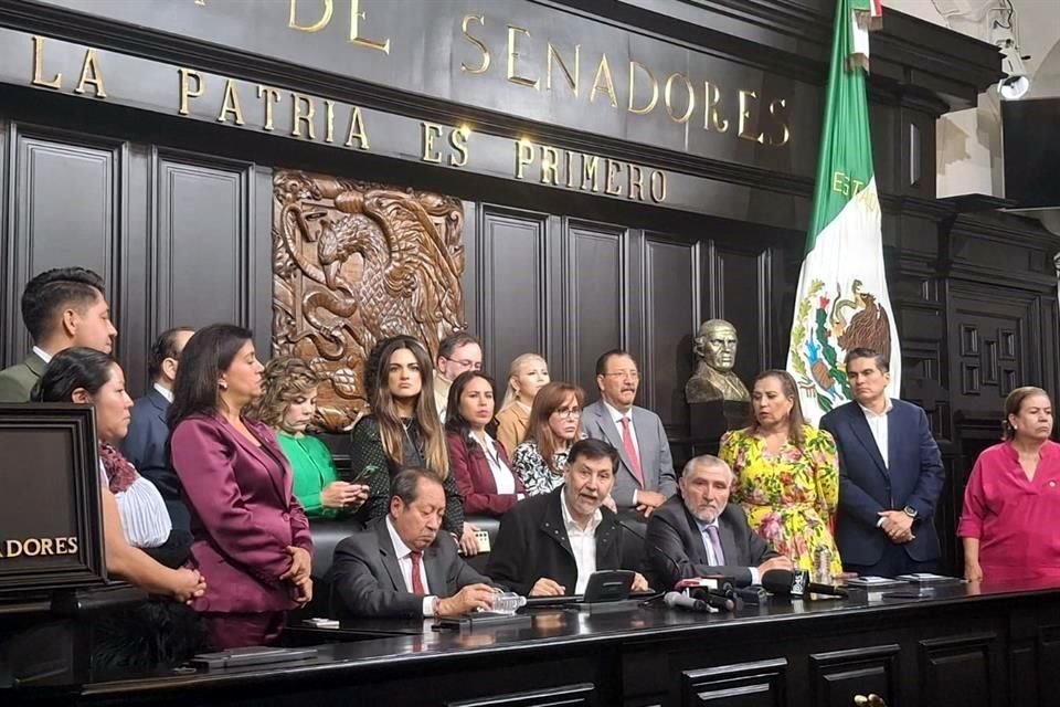 Noroña fue respaldado por la bancada de Morena tras la agresión.