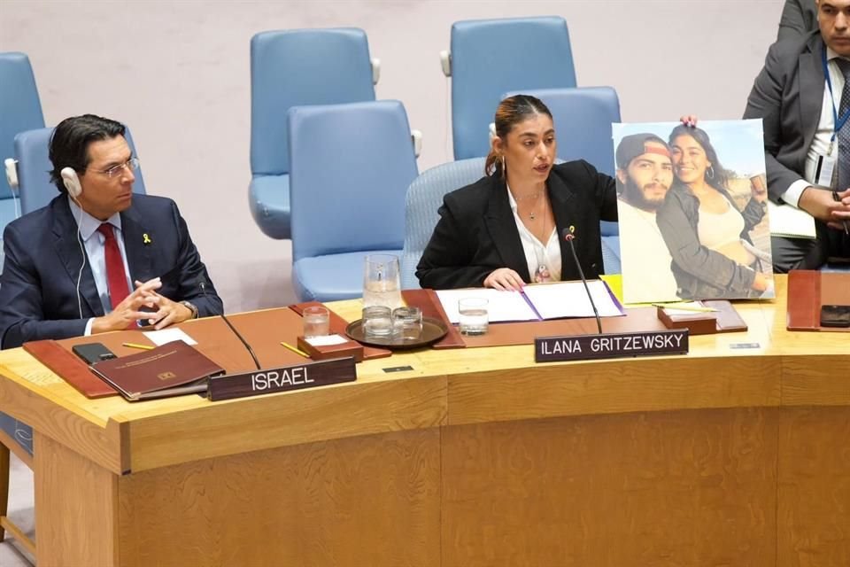 Ilana Gritzewsky durante una reunión del Consejo de Seguridad de la ONU en NY