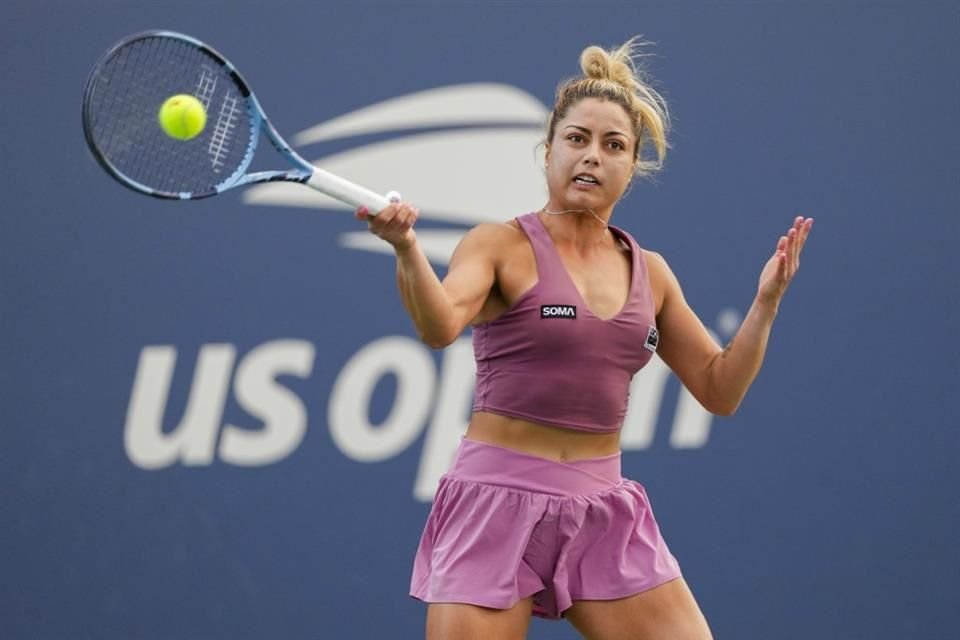 La tenista mexicana en acción durante el US Open.